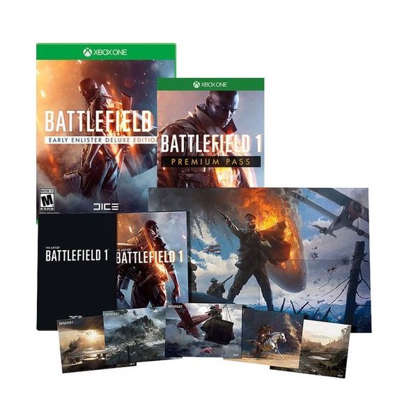  Battlefield 1 Early Enlister Deluxe Edition Artbook Xbox 