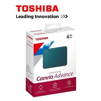  Ổ Cứng Di Động Toshiba Canvio Advance Plus 4TB - Tặng Kèm Bóp Chống Sốc 