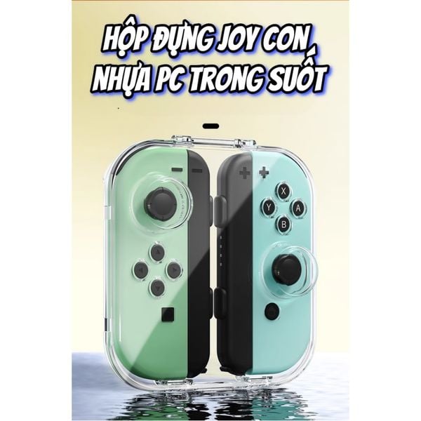  Hộp cứng trong suốt bảo vệ Joy-con đóng mở bằng nam châm từ tính cho Nintendo Switch IINE 