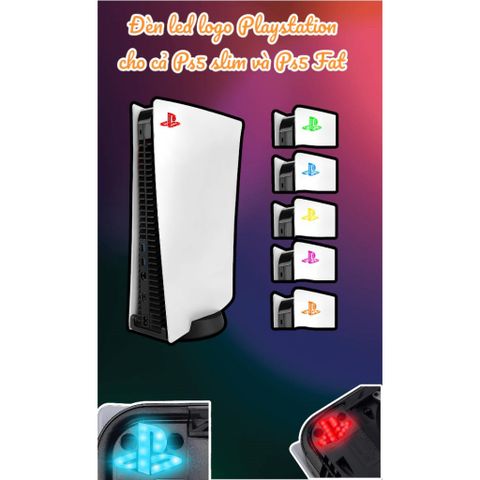  Đèn Led Logo Playstation cho máy Ps5 Slim và Ps5 Fat 