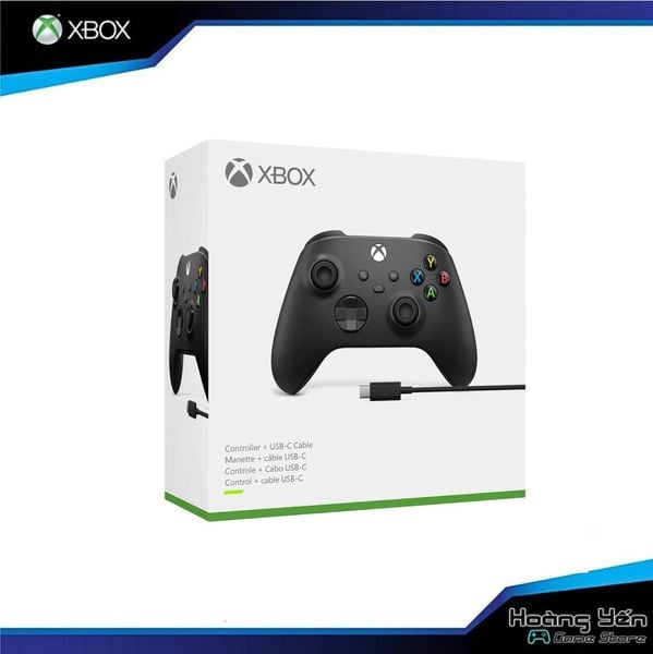  Tay Cầm Xbox Series X/S Carbon Black Cable Chính Hãng Microsoft 
