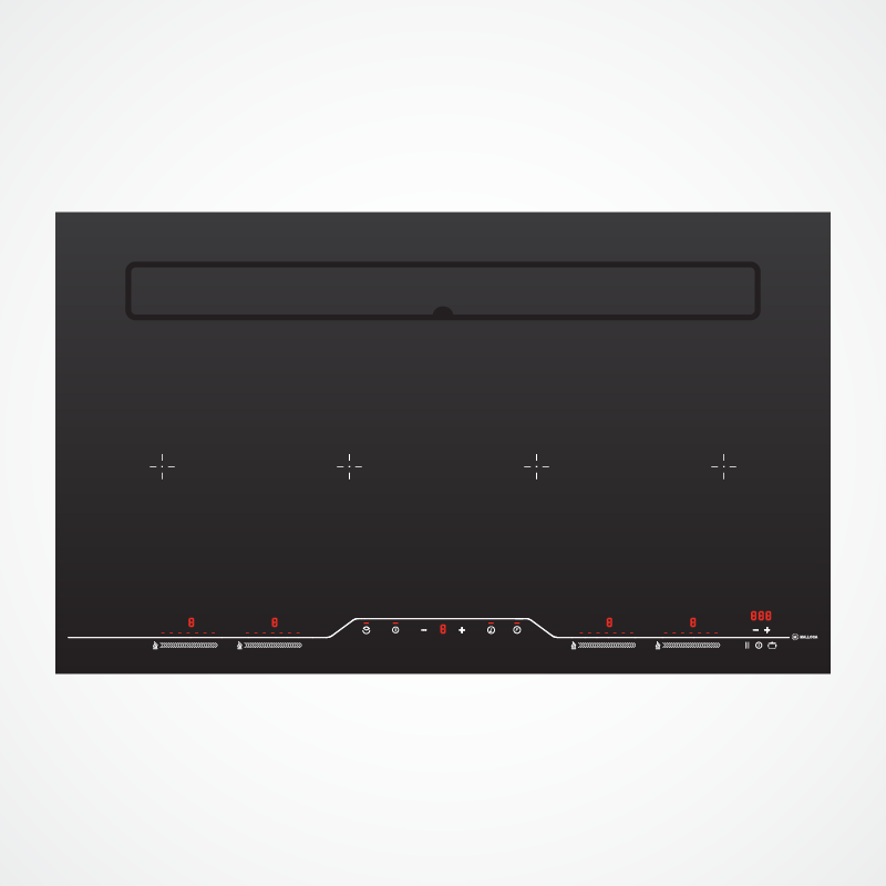 Bếp từ kết hợp máy hút khói khử mùi HIH-904 SLIM