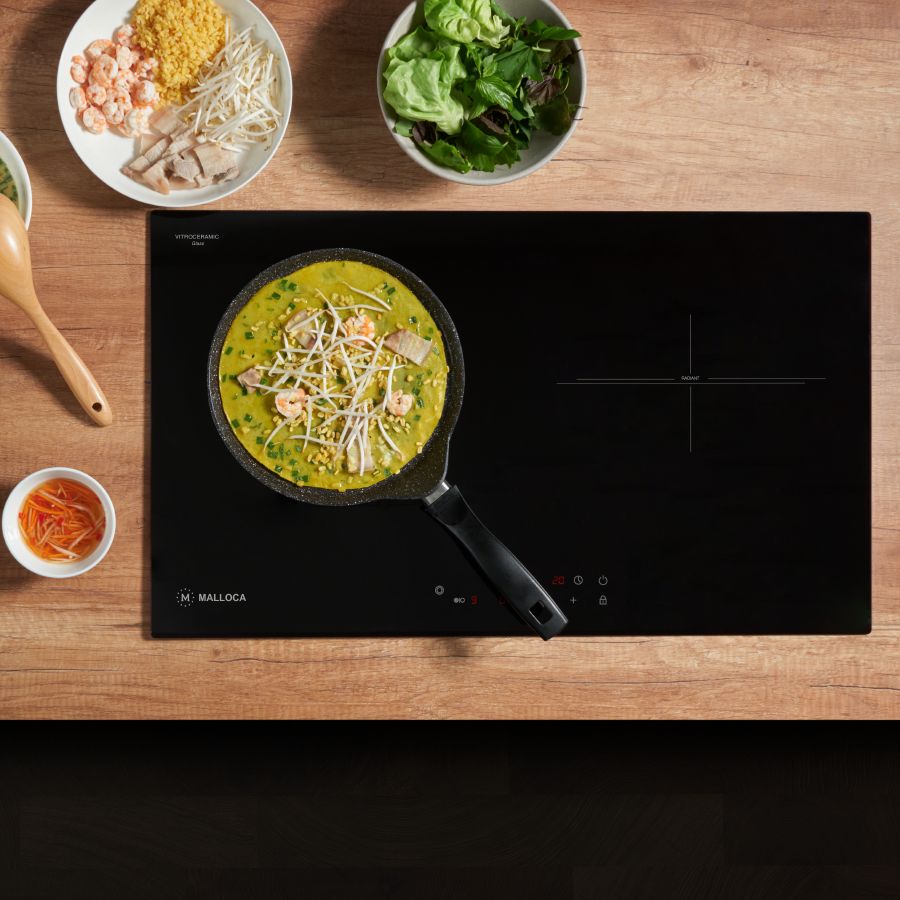 Bếp kính âm 2 điện MH-732 ER