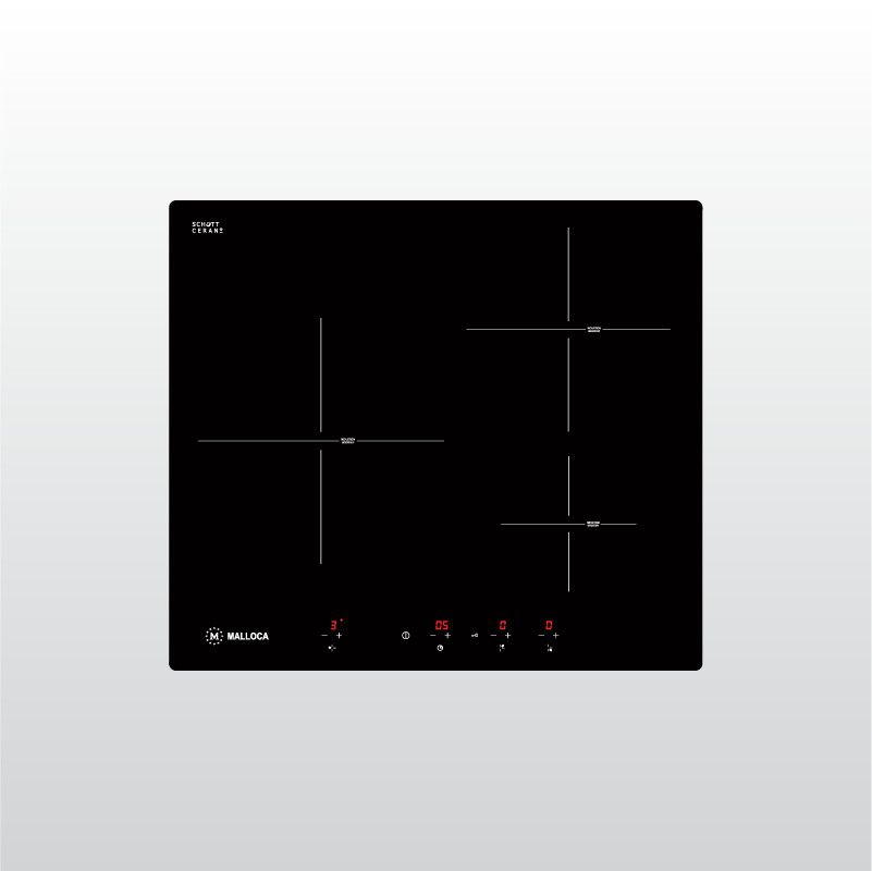 Bếp kính âm 3 từ MI 593 BN