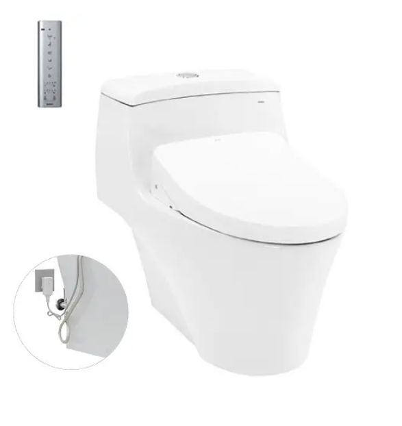 CW823RAW11 Bàn cầu một khối kèm nắp rửa điện tử WASHLET dòng S7