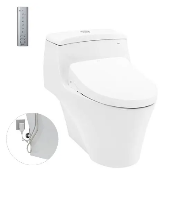 MS823DRW11 Bàn cầu một khối kèm nắp rửa điện tử WASHLET dòng S7 TCF4911Z