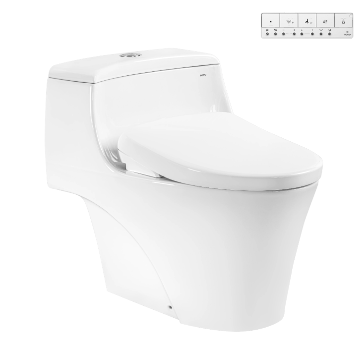MS823CDRW23 Bàn cầu 1 khối kèm nắp rửa điện tử WASHLET dòng S7 – TCF47360GAA
