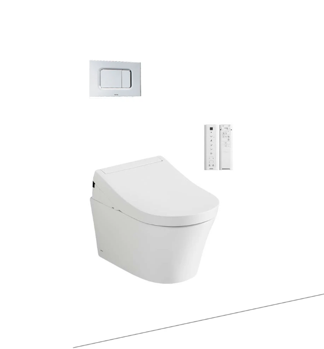 CW553/TCF34320GAA/WH172A/MB170#SS Bàn cầu treo tường kèm nắp rửa điện tử dòng S5