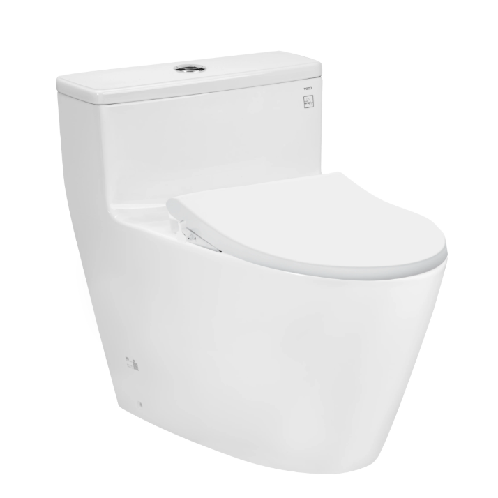 MS625DE4 Bàn cầu 1 khối kèm nắp rửa cơ ECOWASHER TCW1211A