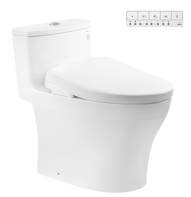MS885CDW23 Bàn cầu 1 khối kèm nắp rửa điện tử WASHLET dòng S7 – TCF47360GAA