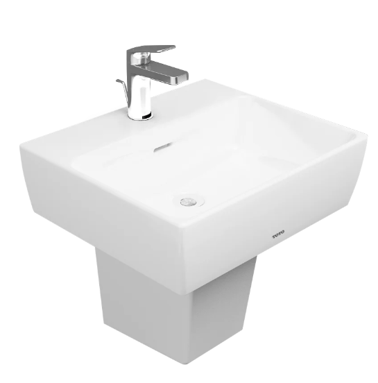 LHT328C Chậu treo tường chân lửng