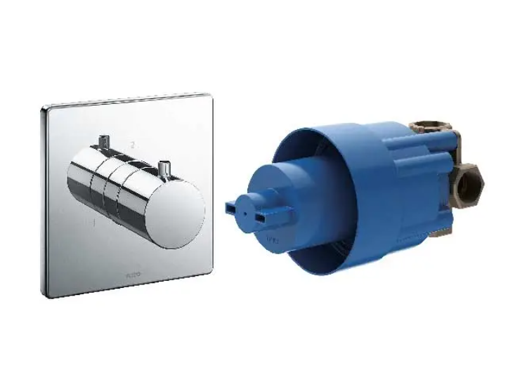 TBV02103B/TBN01102B Van chuyển hướng (2 đường nước ra) kèm phụ kiện âm tường, không kèm van dừng