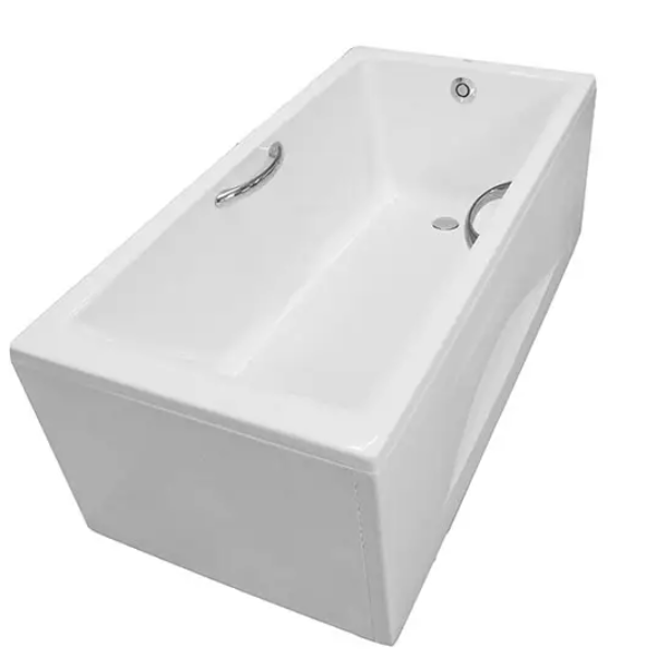 PAY1525HVC#W/TVBF411 Bồn tắm nhựa có tay vịn có yếm