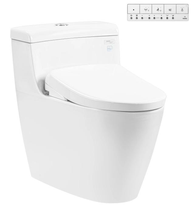 MS636CDRW23 Bàn cầu 1 khối kèm nắp rửa điện tử WASHLET dòng S7 – TCF47360GAA