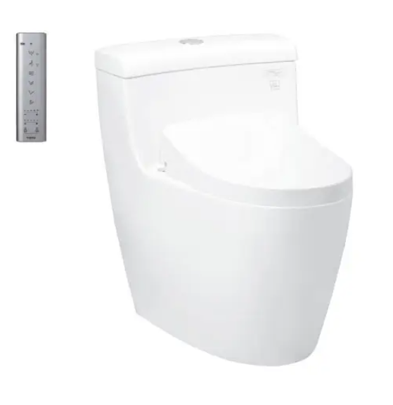 MS636CDRW12 Bồn cầu một khối MS636CDRW12 (Nắp rửa điện tử WASHLET dòng S7)