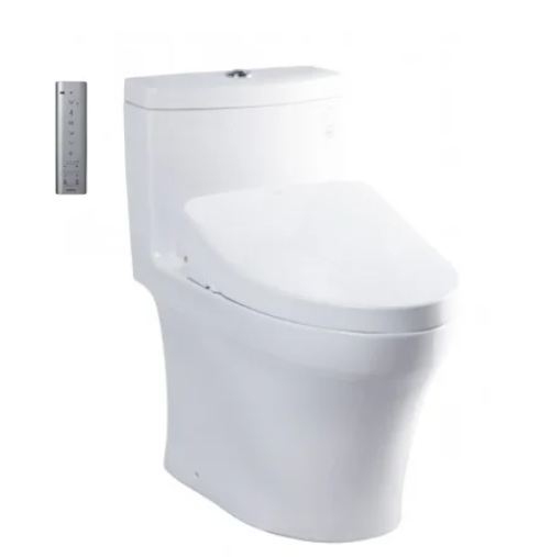 MS889CDRW12 Bàn cầu một khối kèm nắp rửa điện tử WASHLET dòng S7