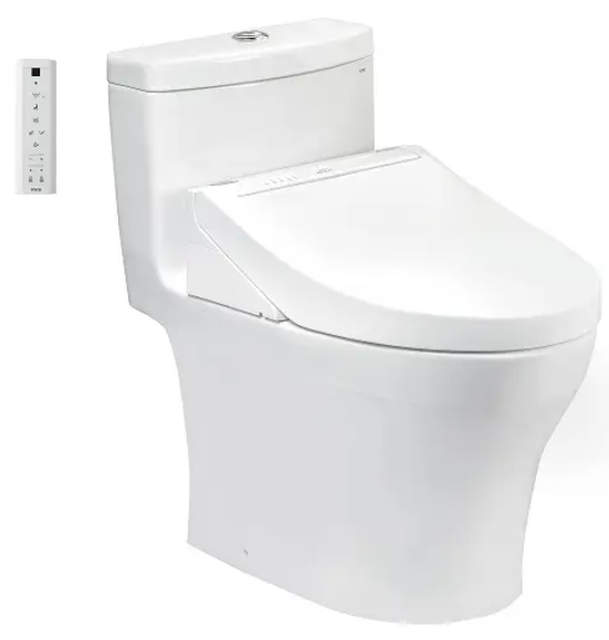 MS889CDRW15 Bàn cầu một khối kèm nắp rửa điện tử WASHLET dòng C5