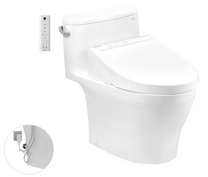 MS887RW14 Bàn cầu một khối kèm nắp rửa điện tử WASHLET dòng C5
