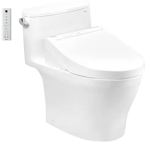 MS887CRW15 Bàn cầu một khối kèm nắp rửa điện tử WASHLET dòng C5