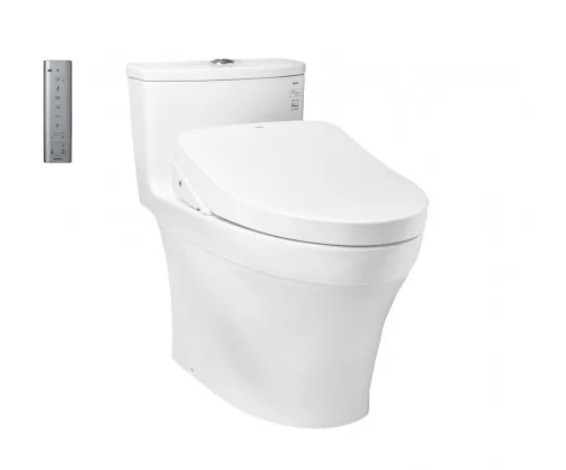 MS885CDW12 Bàn cầu nhà vệ sinh một khối kèm nắp rửa điện tử TOTO WASHLET dòng S7