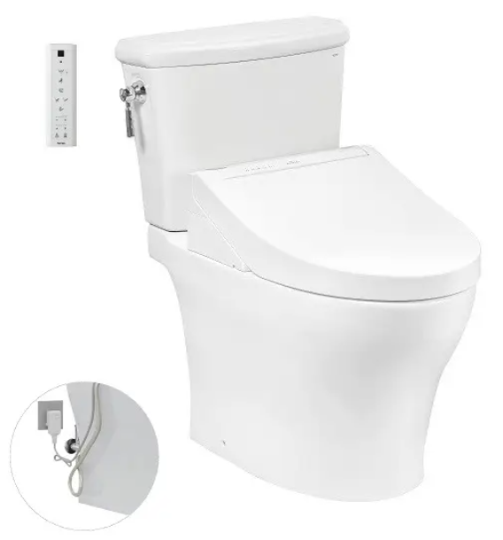 CS986GW14 Bàn cầu hai khối kèm nắp rửa điện tử WASHLET dòng C5
