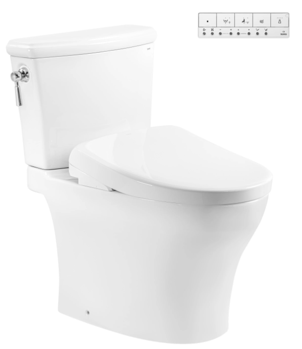 CS986CGW23 Bàn cầu 2 khối kèm nắp rửa điện tử WASHLET dòng S7 – TCF47360GAA
