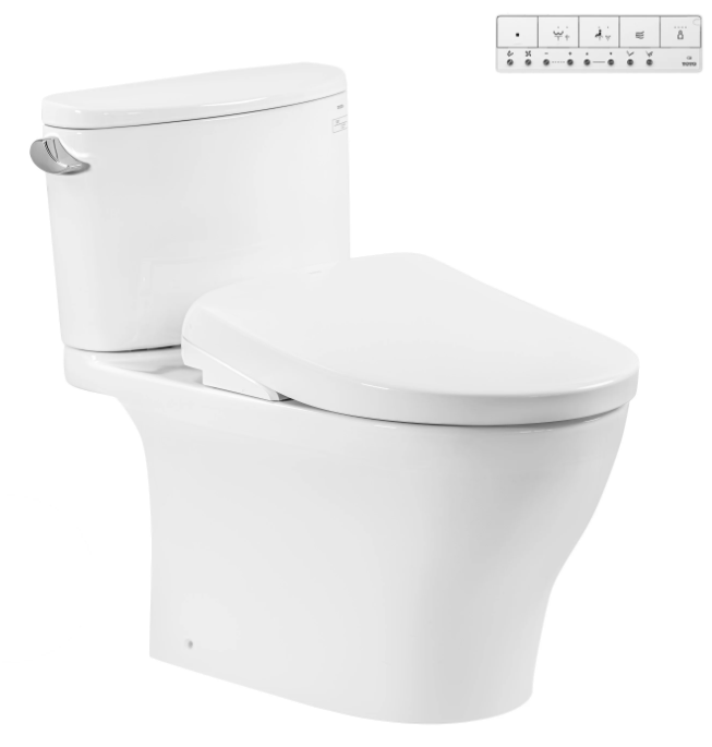 CS767CRW23 Bàn cầu 2 khối kèm nắp rửa điện tử WASHLET dòng S7 – TCF47360GAA