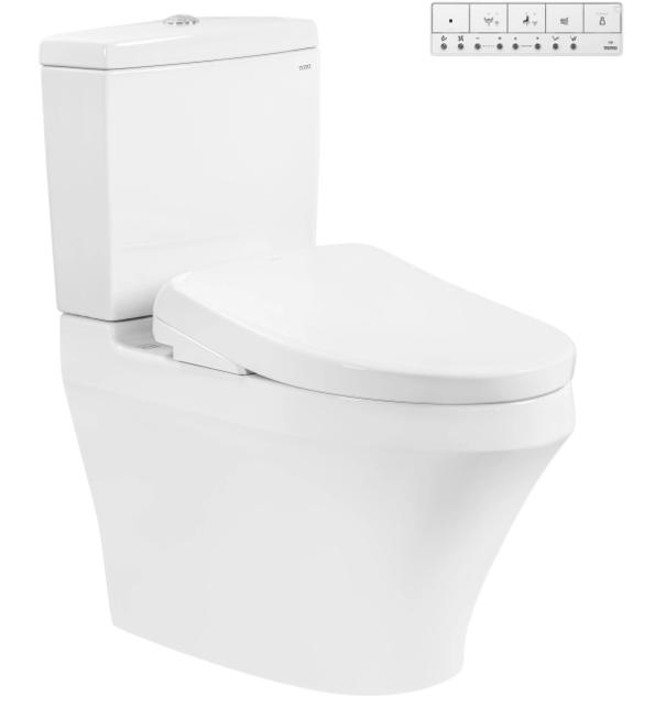 CS948CDW23 Bàn cầu 2 khối kèm nắp rửa điện tử WASHLET dòng S7 – TCF47360GAA