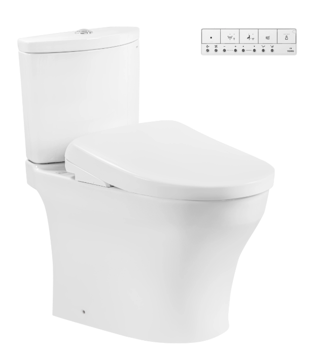 CS838CDW23 Bàn cầu 2 khối kèm nắp rửa điện tử WASHLET dòng S7 – TCF47360GAA