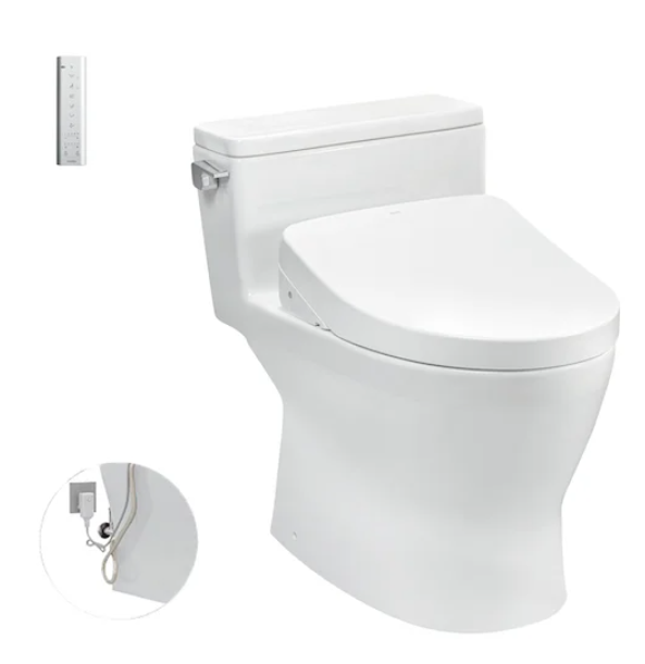 MS188VKW11 Bàn cầu 1 khối kết hợp nắp rửa điện tử WASHLET dòng S7