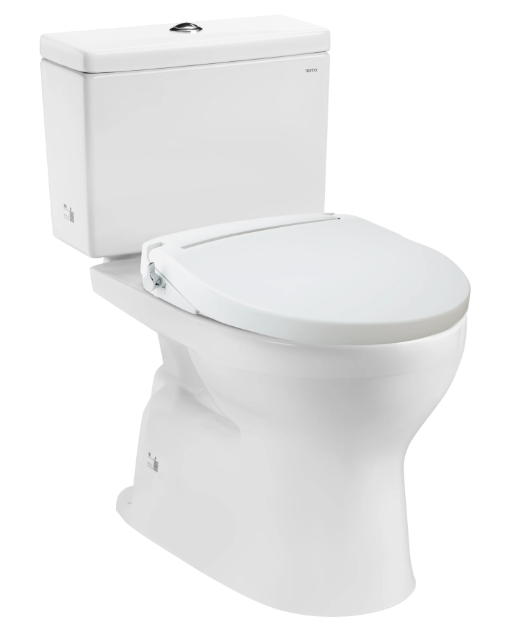 CS302DE2 Bàn cầu hai khối kèm nắp rửa ECOWASHER TCW07S