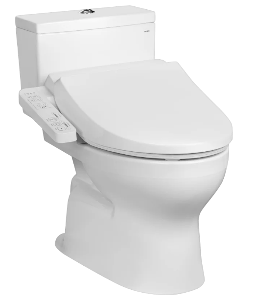 CS302DW18W Bàn cầu 2 khối kèm nắp rửa điện tử WASHLET dòng C2 cơ bản TCF23710AAA