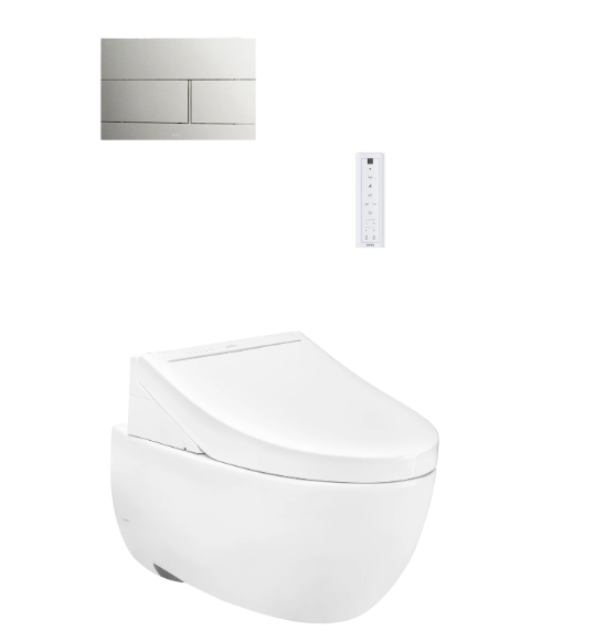 CW812REA/TCF24460AAA/WH172AT/TCA465/MB171P#SS Bàn cầu treo tường kèm nắp rửa điện tử WASHLET C5