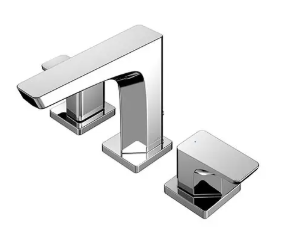 TLG07201BA Vòi chậu rửa mặt tay vặn nóng lạnh GE (3 lỗ)