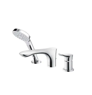 TBG01305B Bộ vòi xả bồn tắm TBG01305B nóng lạnh kèm sen tắm GO (3 lỗ)