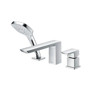 TBG02305B Vòi xả bồn tắm TBG02305B nóng lạnh kèm sen tắm GR (3 lỗ)