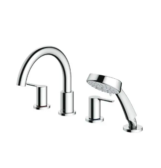 TBS01202BA Vòi nóng lạnh bồn tắm nằm kèm sen tắm LB (4 lỗ)