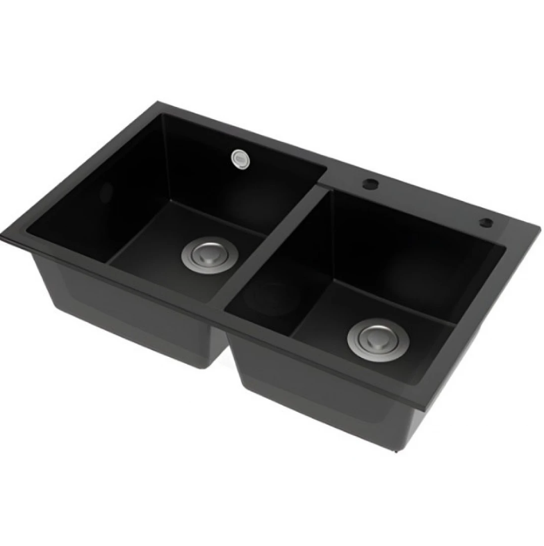 Chậu Rửa Chén Bát American Standard FFASX902 Hai Hộc Màu Đen