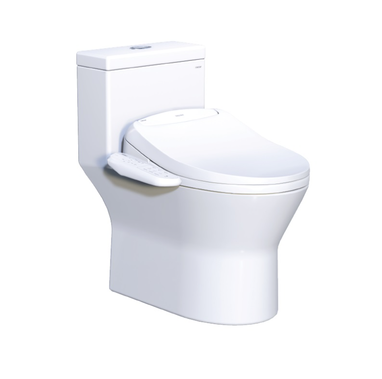 C1374F + TAF400H Bàn cầu kết hợp nắp điện tử