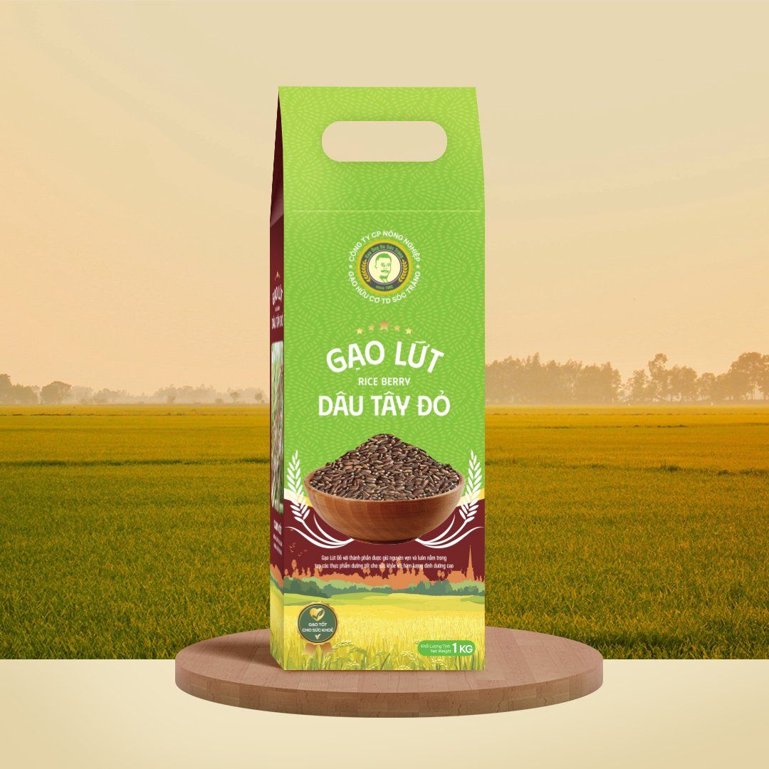  GẠO LỨT DÂU TÂY ĐỎ / RICE BERRY - 100% SẢN XUẤT TẠI SÓC TRĂNG 