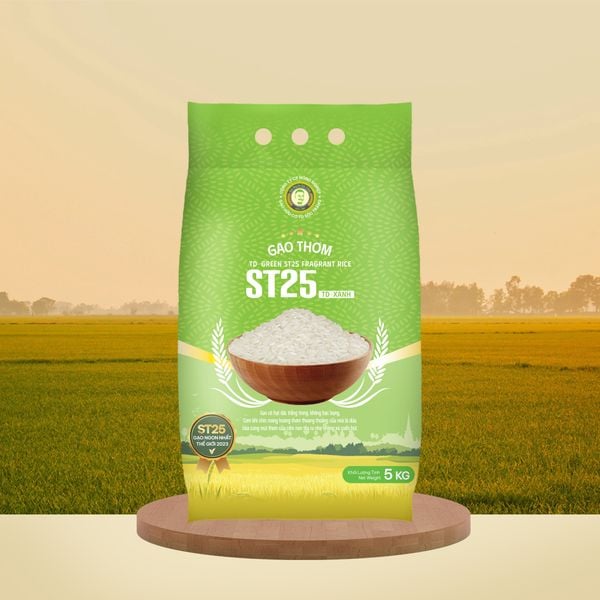  GẠO THƠM ST25 - TD XANH / TD GREEN FRAGRANT RICE 5KG - 100% SẢN XUẤT TẠI SÓC TRĂNG 