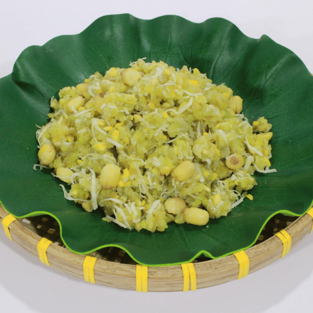  Xôi Cốm Sen Dừa - Green Sticky Rice With Lotus Seeds 