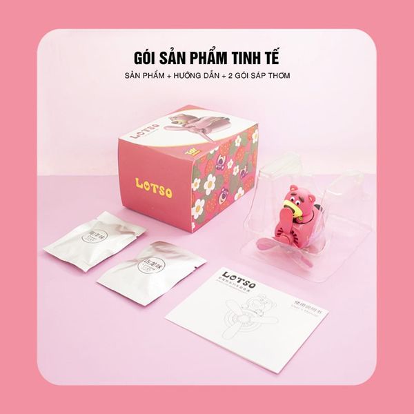 Sáp thơm Ô tô cao cấp, kẹp cửa gió điều hòa xe hơi Phim hoạt hình dễ thương, Khử mùi ô tô, trang trí xe hơi