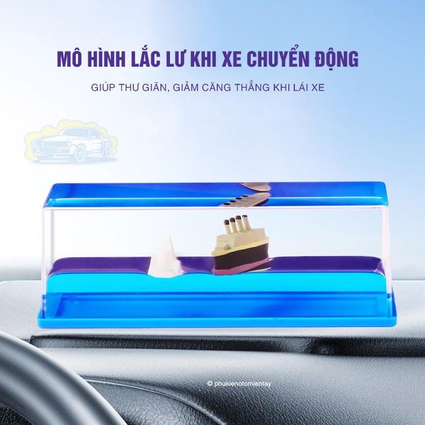 Mô Hình Con Tàu Chuyển Động Trang Trí Ô tô Xe Hơi