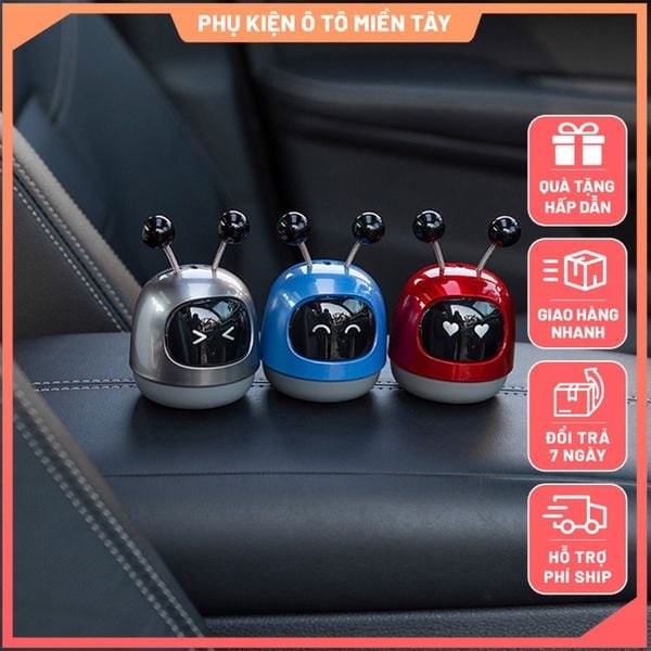 Sáp thơm ô tô, trang trí táp lô, khử mùi ô tô, hương thơm xe hơi, mô hình robot chuyển động dễ thương