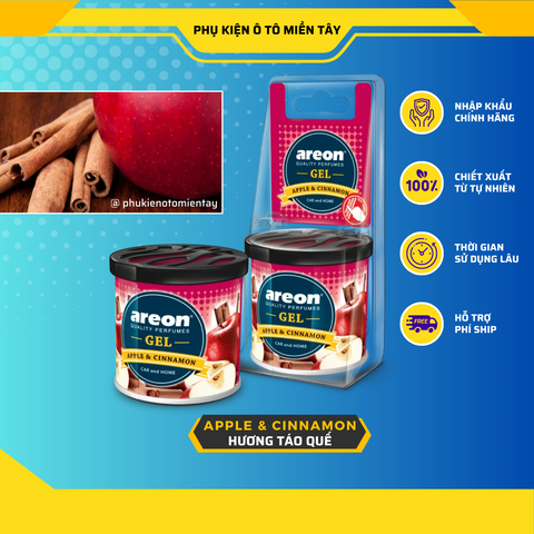 Sáp Thơm Ô Tô Areon Gel Can Dạng Gel Hương Tự Nhiên Thơm Lâu Khử Mùi Nội Thất Ô tô