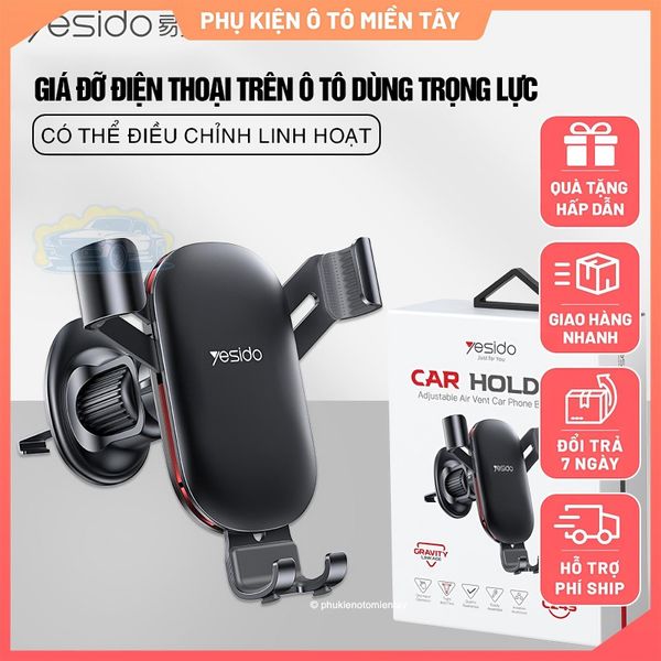 Giá Đỡ Điện Thoại, Kẹp Điện Thoại Trên Ô tô Dùng Trọng Lực, Kẹp Cửa Gió Điều Hòa, Dễ Sử Dụng YESIDO