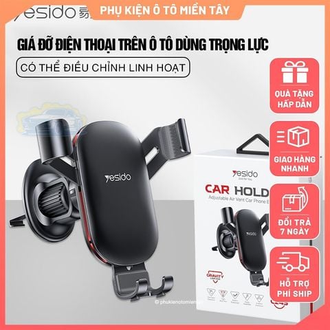 Giá Đỡ Điện Thoại, Kẹp Điện Thoại Trên Ô tô Dùng Trọng Lực, Kẹp Cửa Gió Điều Hòa, Dễ Sử Dụng YESIDO