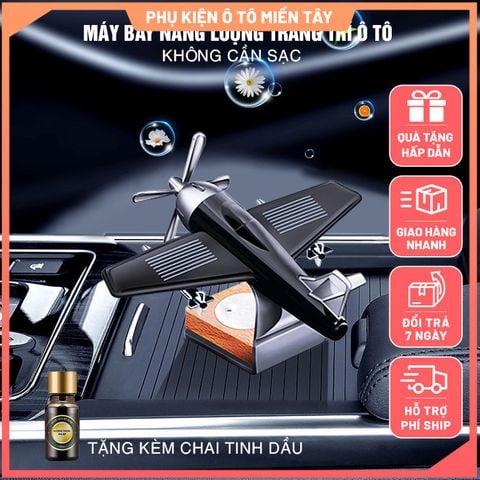 Nước Hoa Ô Tô Năng Lượng Mặt Trời Mô Hình Máy Bay, Khuếch Tán Hương Thơm, Khử Mùi Ô Tô, Trang trí xe hơi