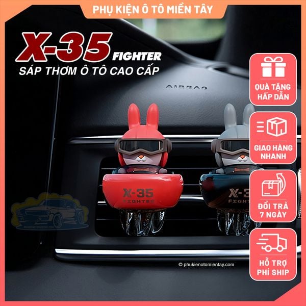 Sáp Thơm Ô tô Cao Cấp, Mô Hình Thỏ Phi Thuyền, Khuếch Tán Hương Thơm, Khử Mùi Ô tô